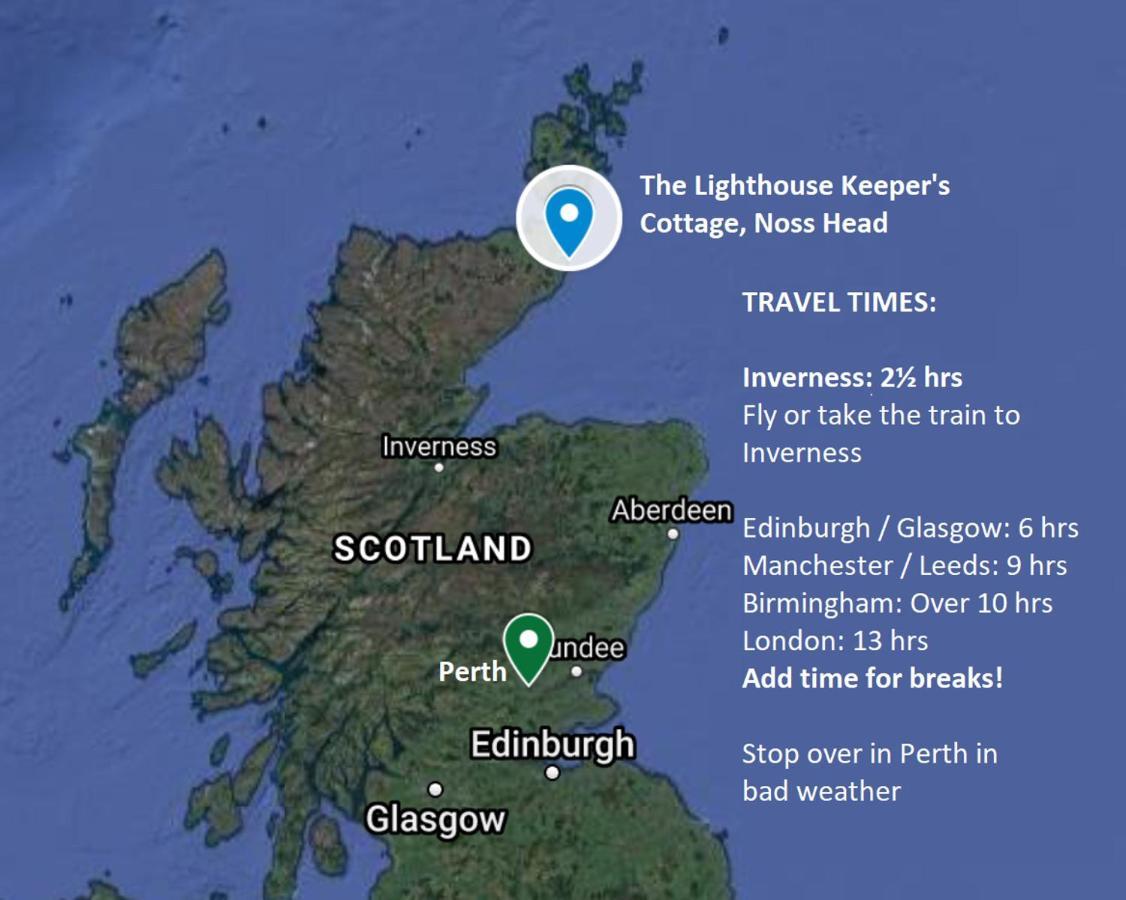 Self-Catering Lighthouse Keeper'S Cottage On The Nc500 วิค ภายนอก รูปภาพ
